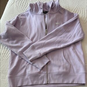 DKNY Lavender Zip-Up Hoodie